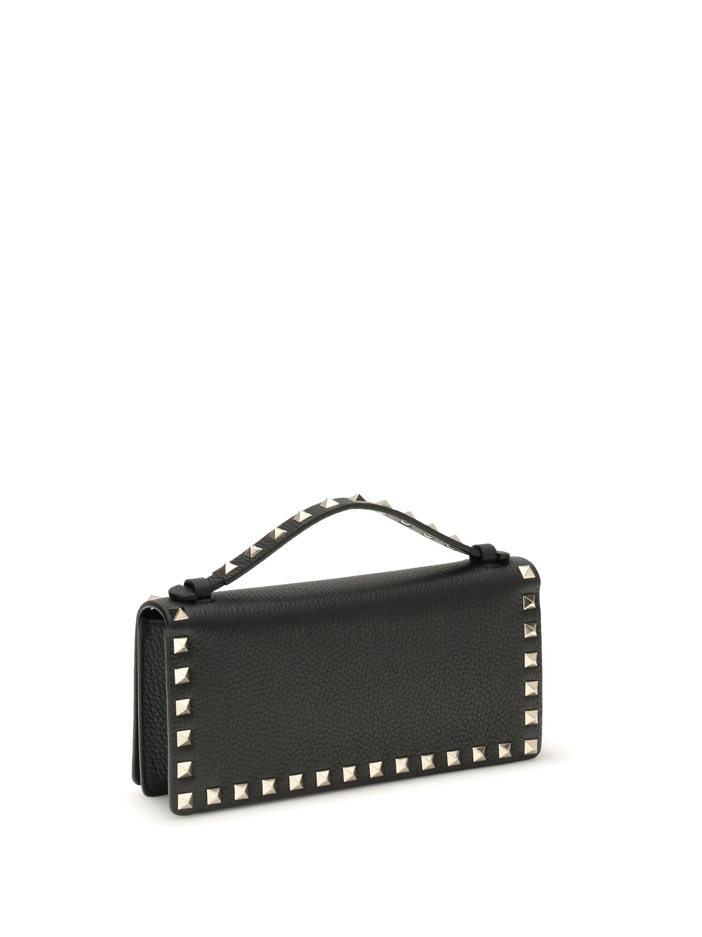 Valentino Garavani Rockstud Wallet — Black Calf Leather & Purses