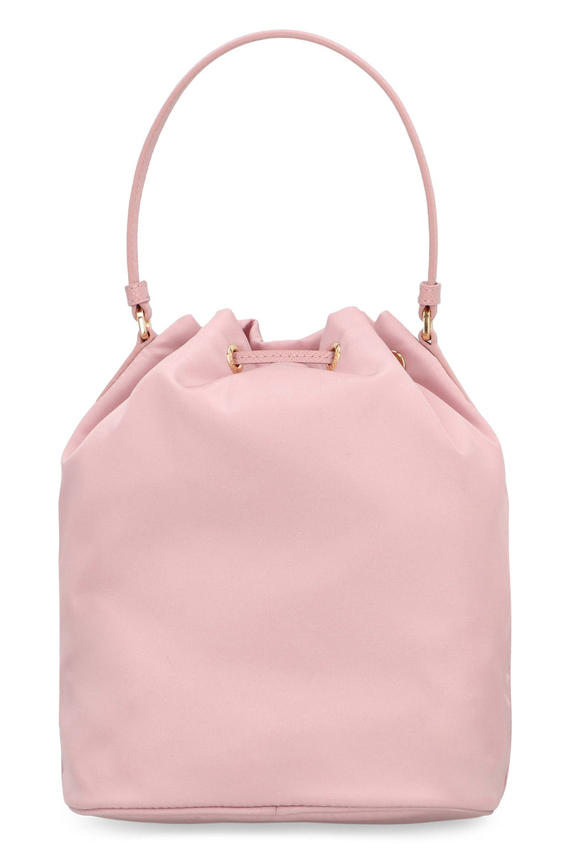 Prada Duet Bucket Bag — Pink Polyamide