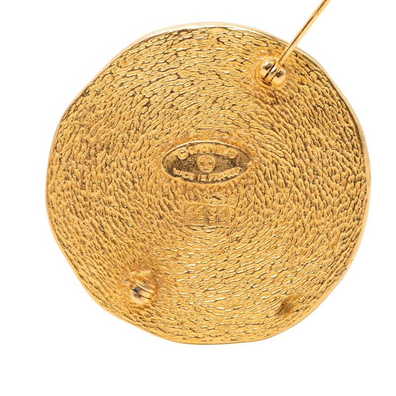 Gold Plated 31 Rue Cambon Coin Brooch - Image 3