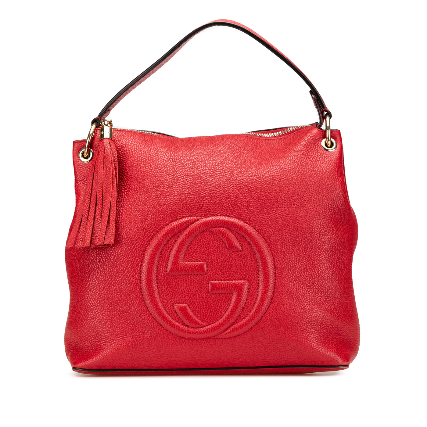Large Pebbled Calfskin Soho Convertible Hobo - Image 1