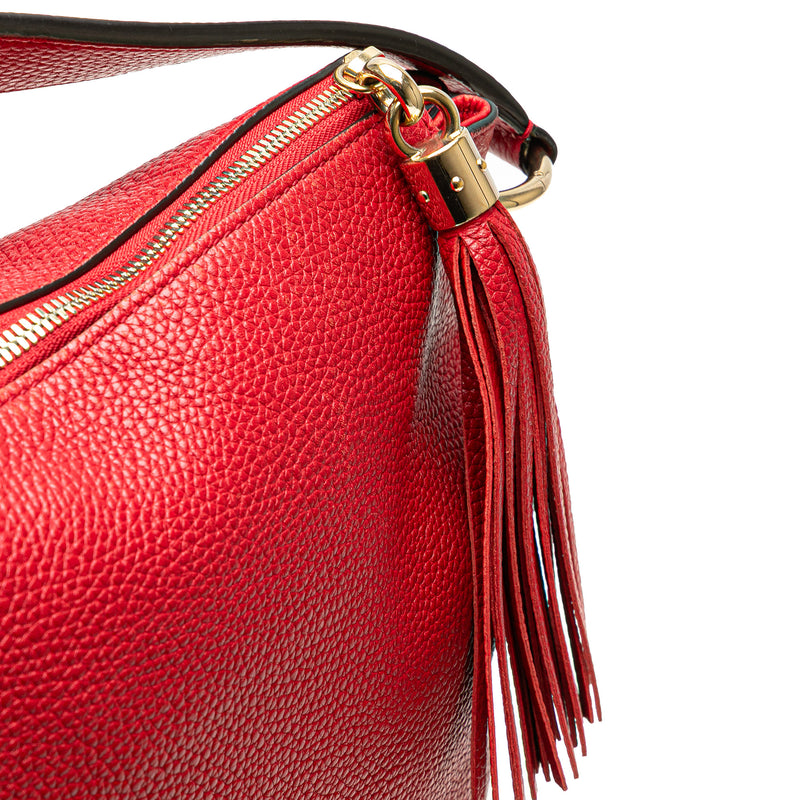 Large Pebbled Calfskin Soho Convertible Hobo - Image 9