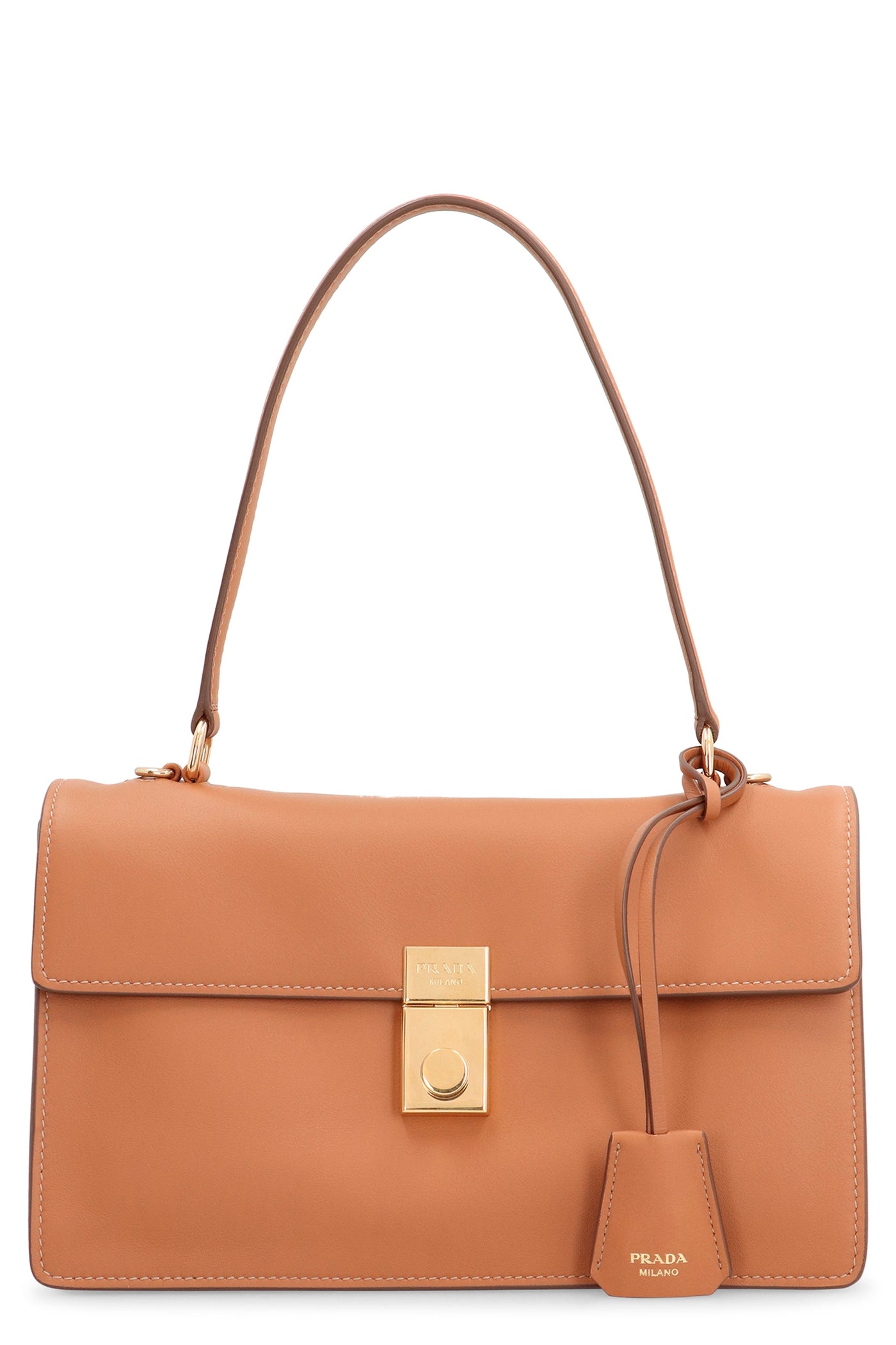 Prada Shoulder Bag — Caramel Calf Leather