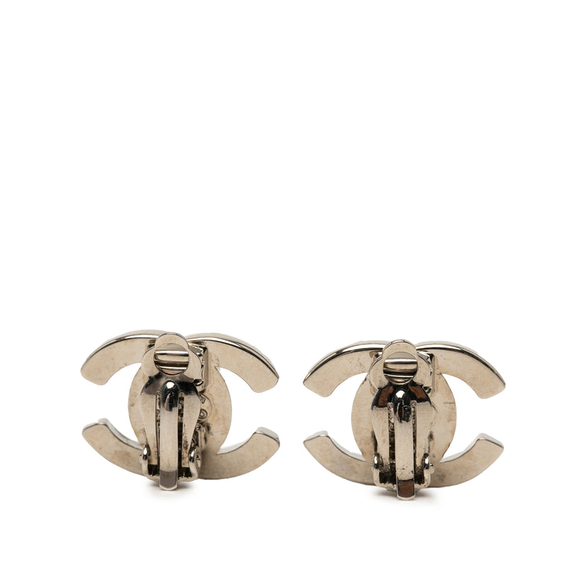 CC Brass Turn Lock Clip On Earrings - Image 2