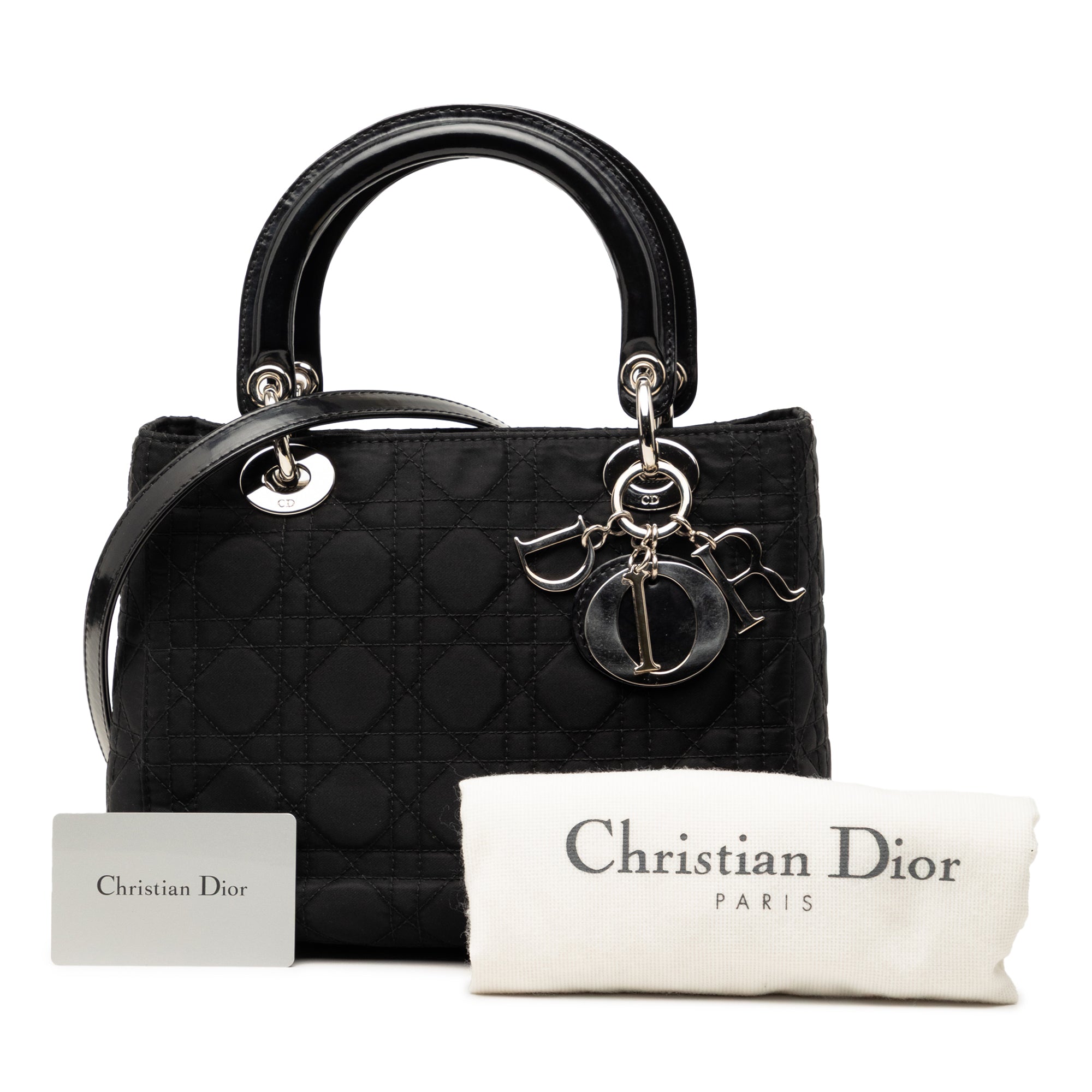 Medium Nylon Cannage Lady Dior - Image 8
