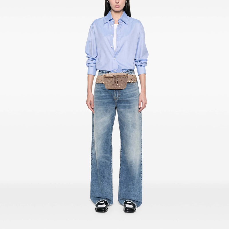 Nappa Rockstud Spike Belt Bag - Image 7