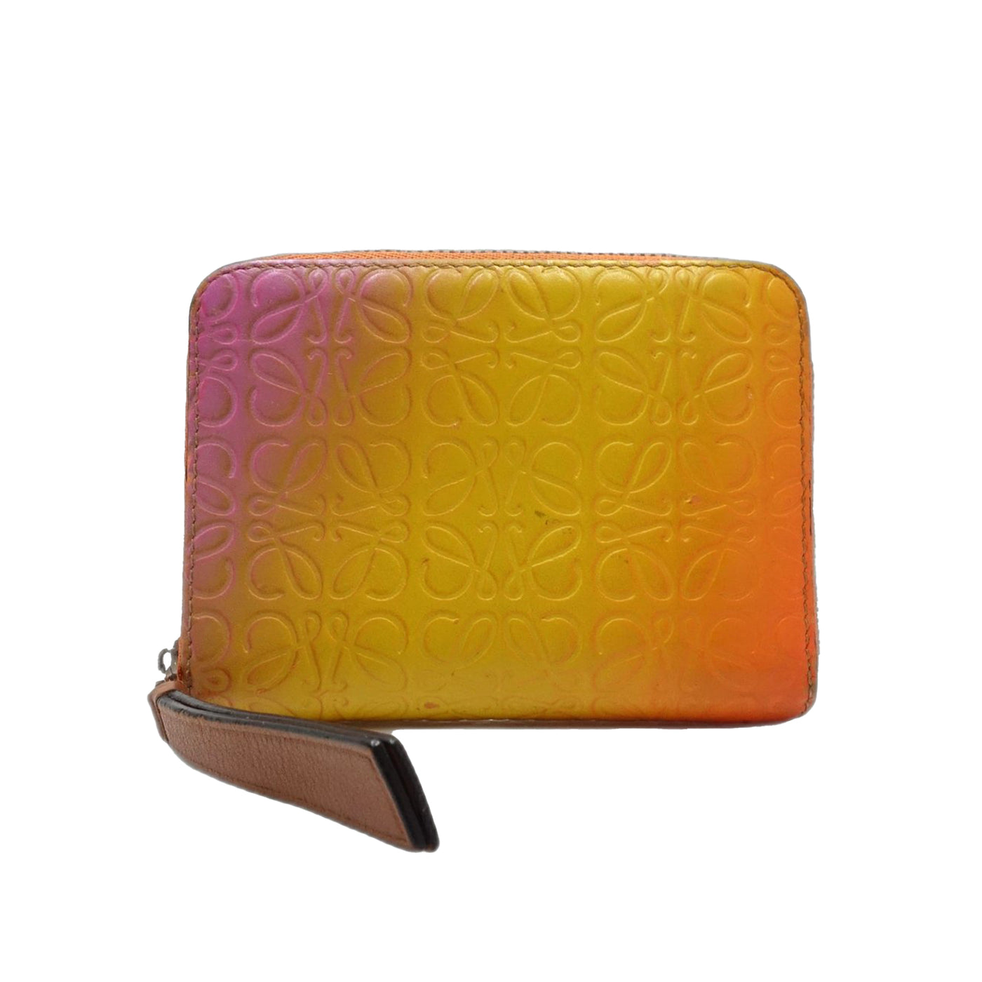Anagram Gradient Embossed Leather Zippy Coin Pouch - Image 1