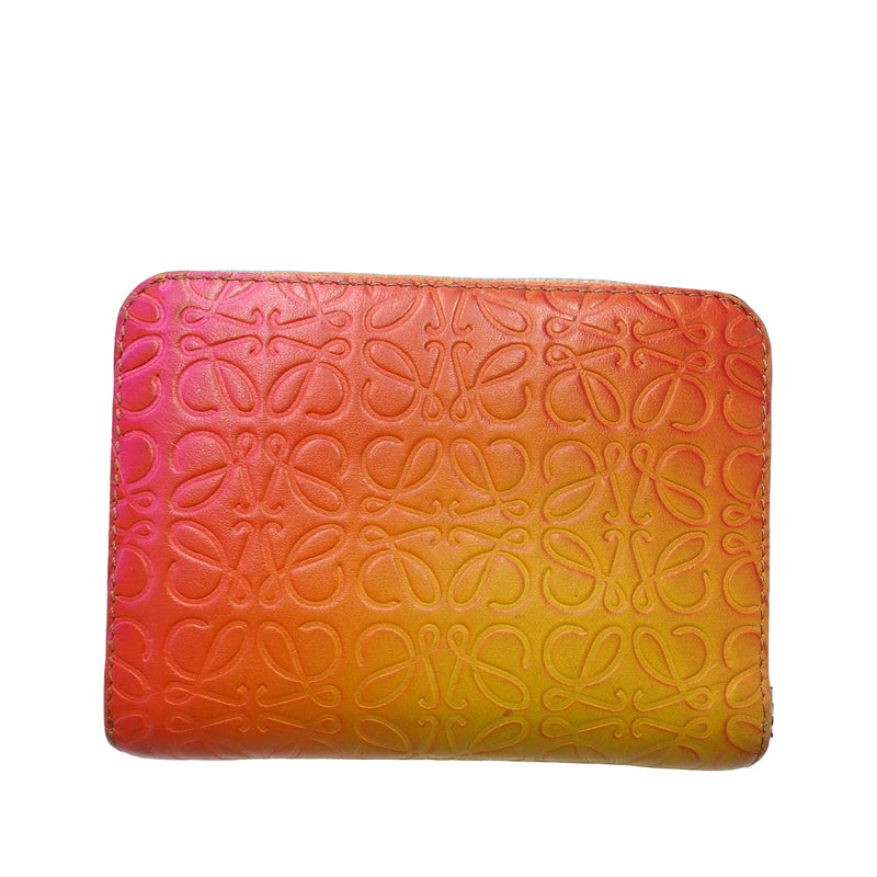 Anagram Gradient Embossed Leather Zippy Coin Pouch - Image 2