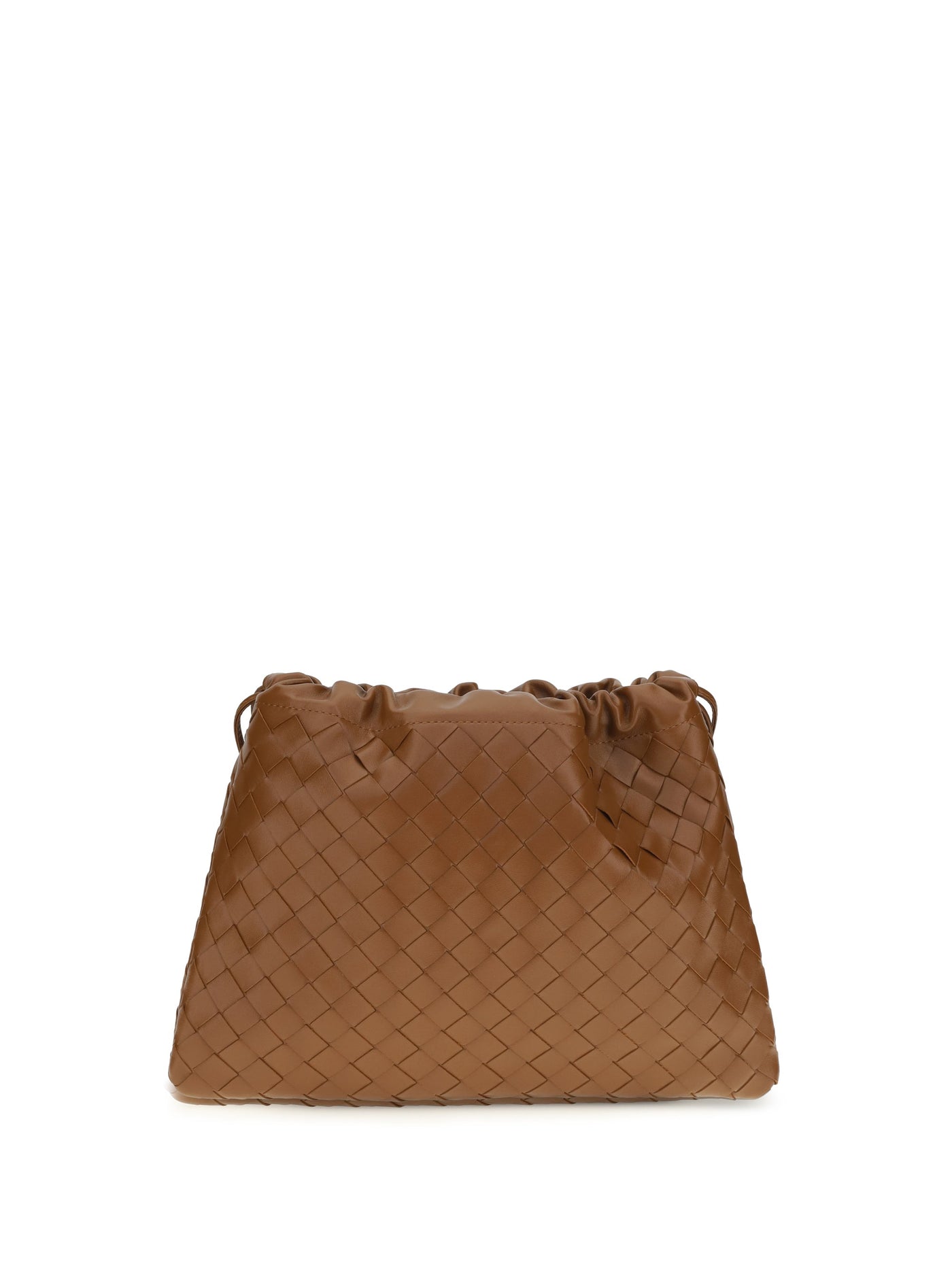 Bottega Veneta Intrecciato Woven Leather Clutch — Brown Calf