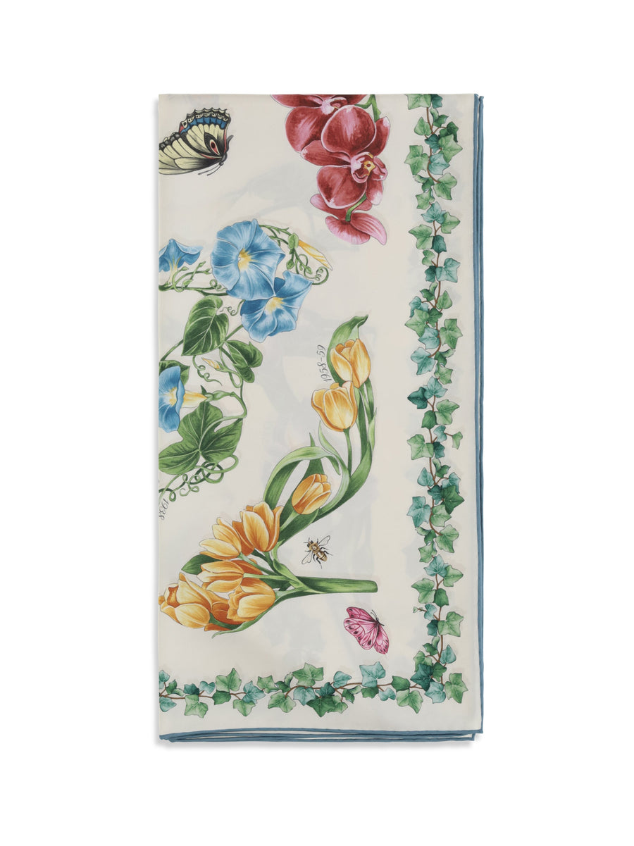 Ferragamo Eden Scarf — Multicolor Silk Scarfs