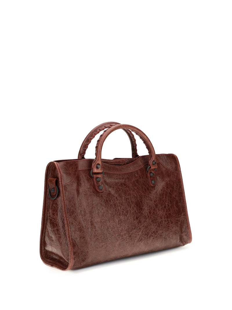 Balenciaga Le City Shoulder Bag — Red Lamb Ovis Aries