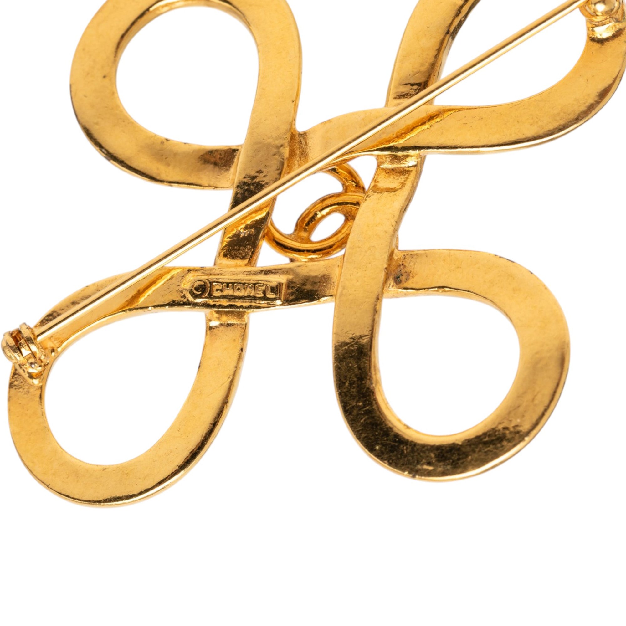 CC Gold Plated Infinity Brooch - Image 3