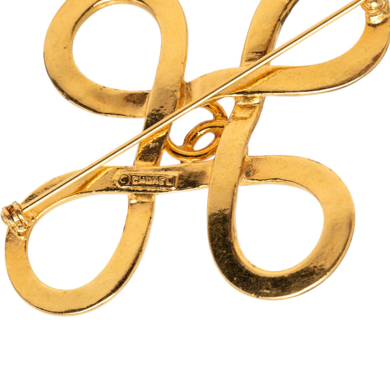 CC Gold Plated Infinity Brooch - Image 3