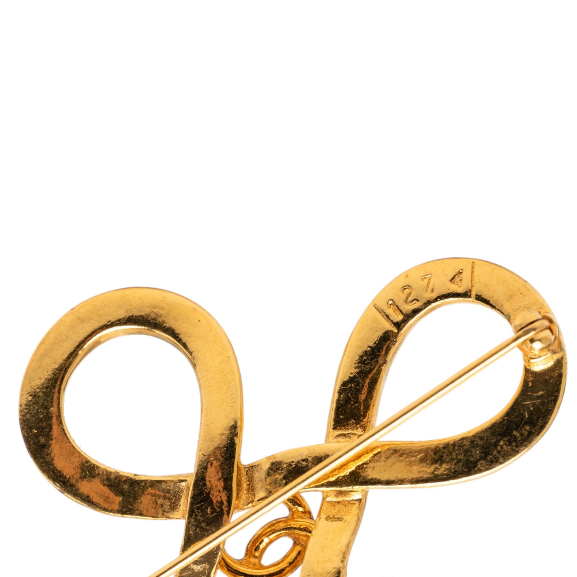 CC Gold Plated Infinity Brooch - Image 4