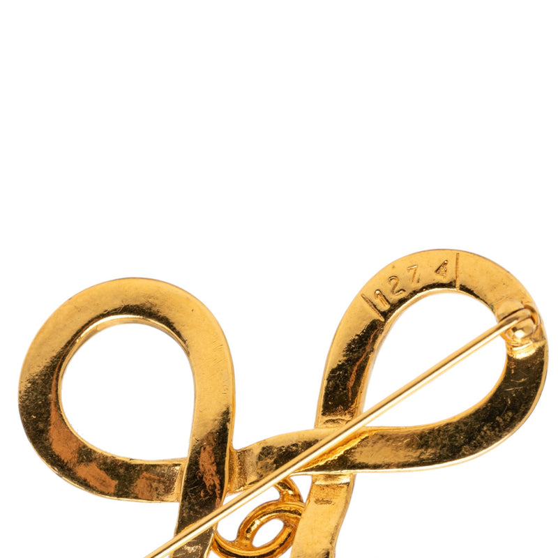 CC Gold Plated Infinity Brooch - Image 4