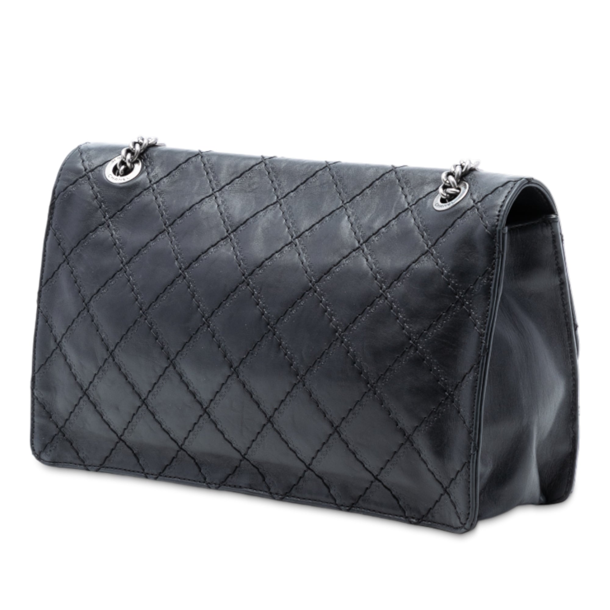 Embossed CC Quilted Aged Calfskin Reissue 2.55 Single Flap 227 - Image 2