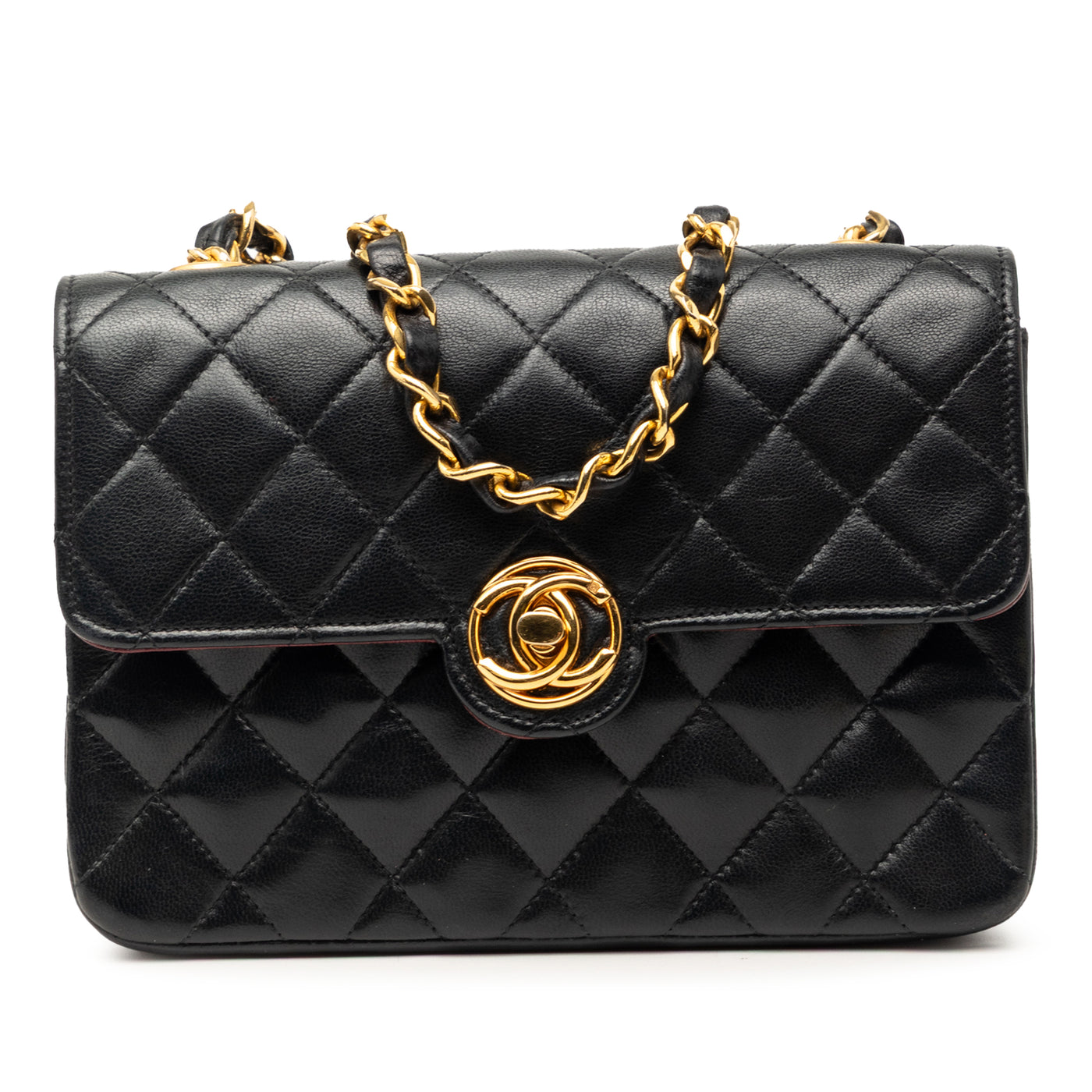 Mini CC Quilted Lambskin Single Flap - Image 1