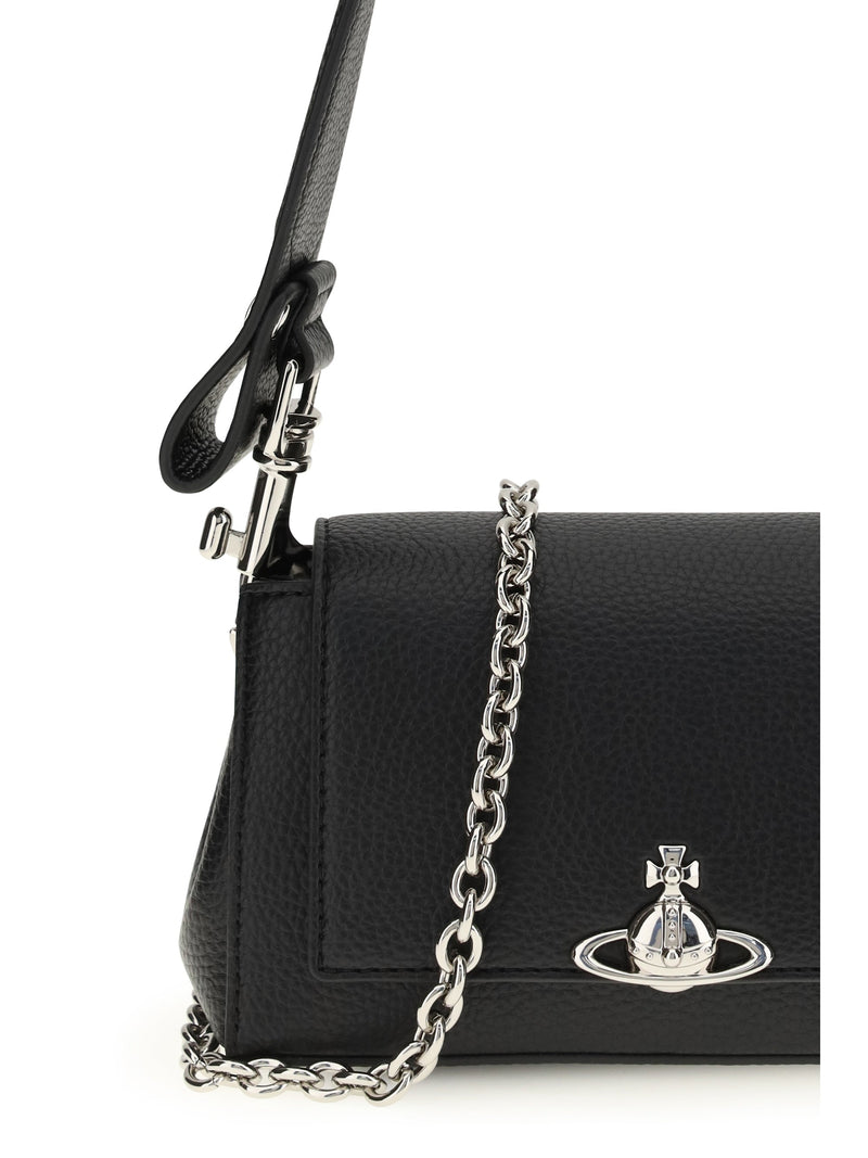 Vivienne Westwood Orb Shoulder Bag — Black