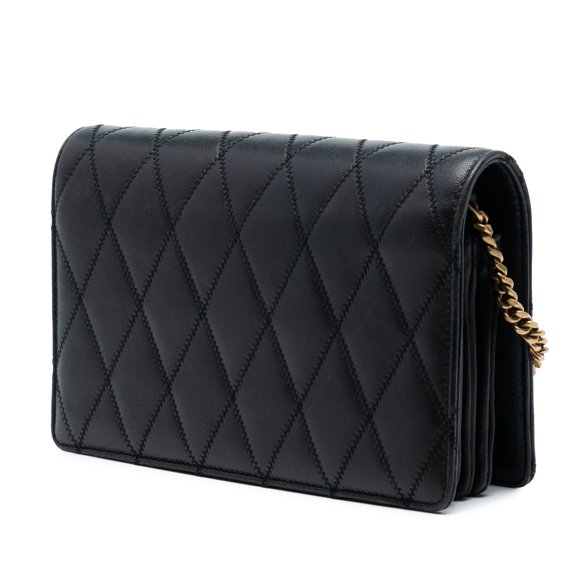 Diamond Quilted Lambskin Angie Chain Bag - Image 2