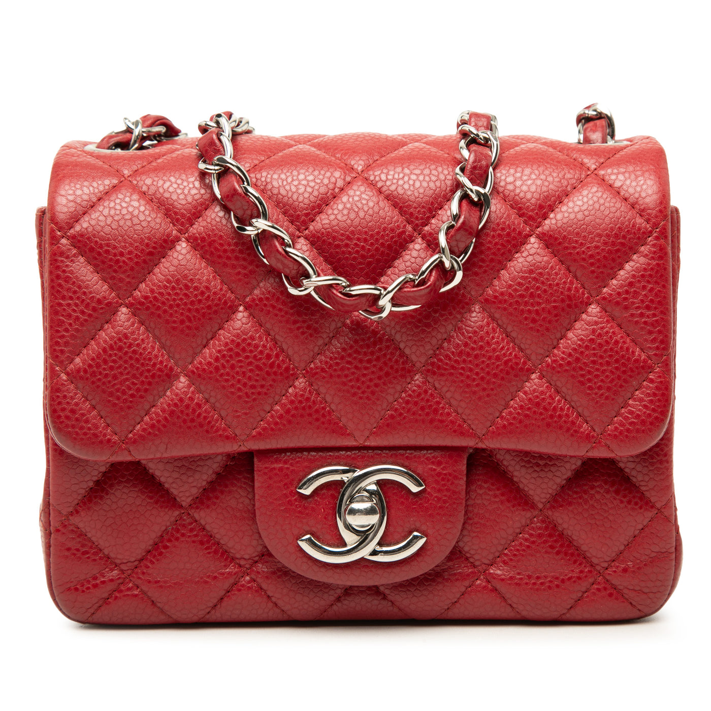 Mini Square Classic Caviar Single Flap - Image 1