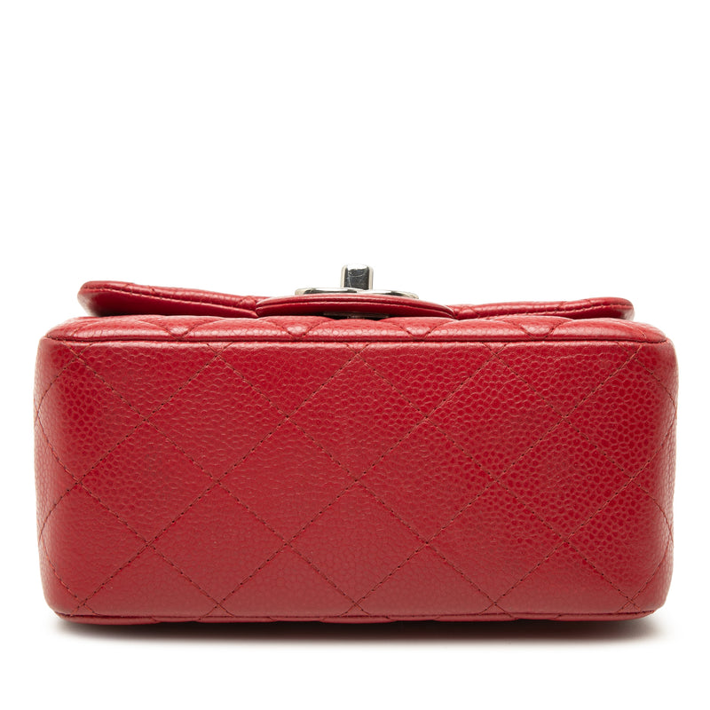 Mini Square Classic Caviar Single Flap - Image 3