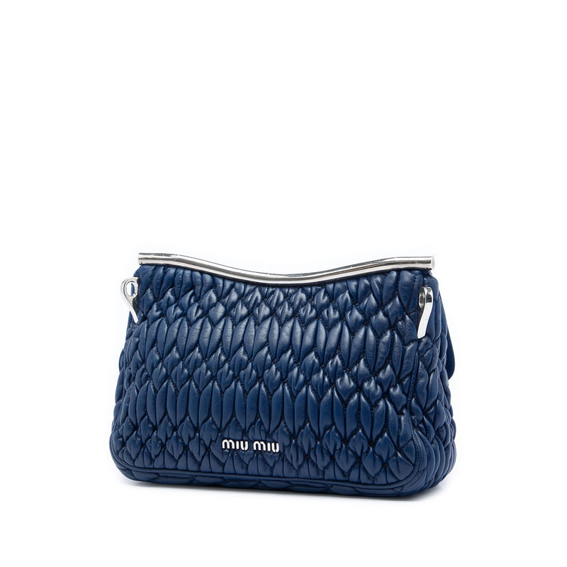 Matelasse Nappa Crystal Frame Flap Satchel - Image 2
