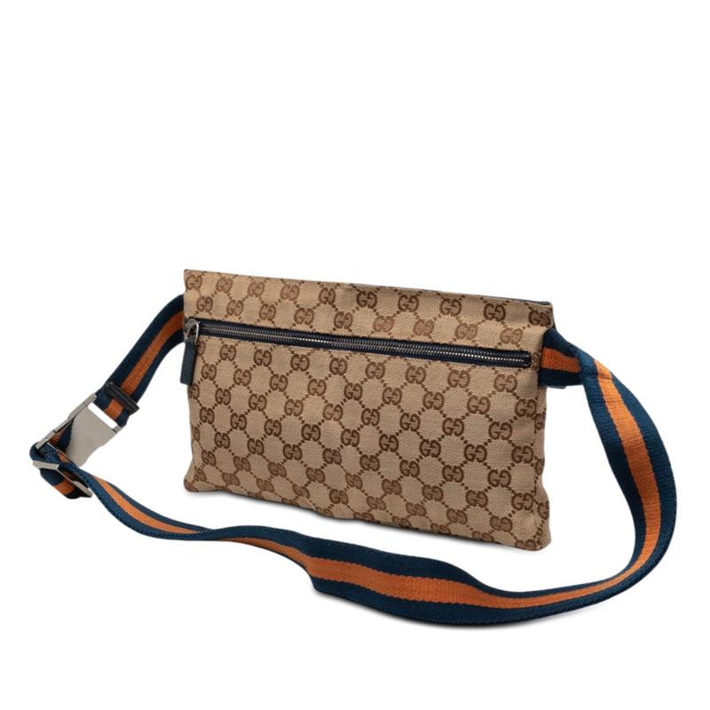 GG Canvas Web Double Pocket Belt Bag - Image 2