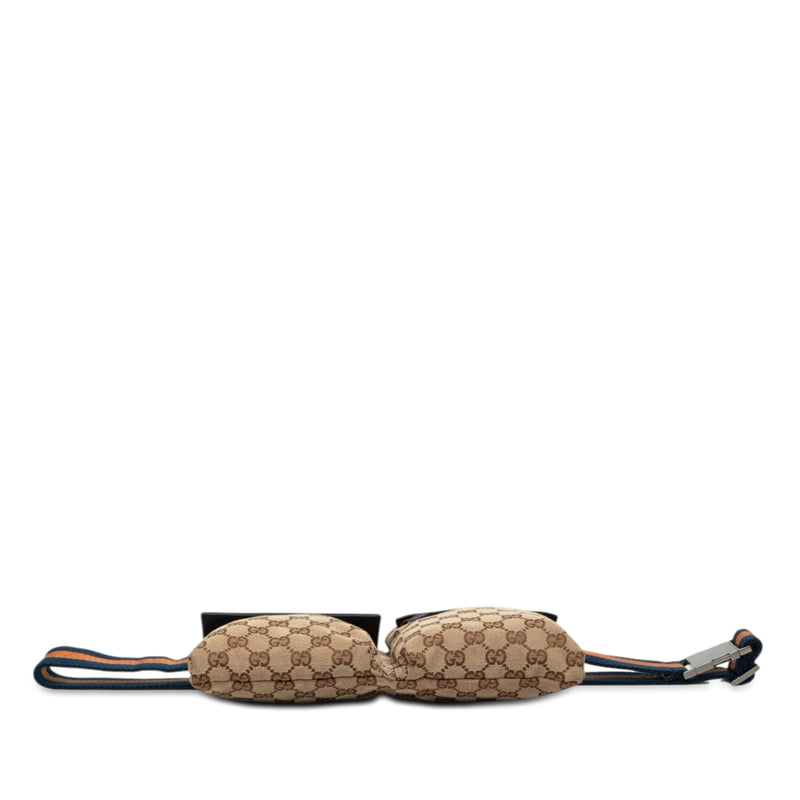 GG Canvas Web Double Pocket Belt Bag - Image 3