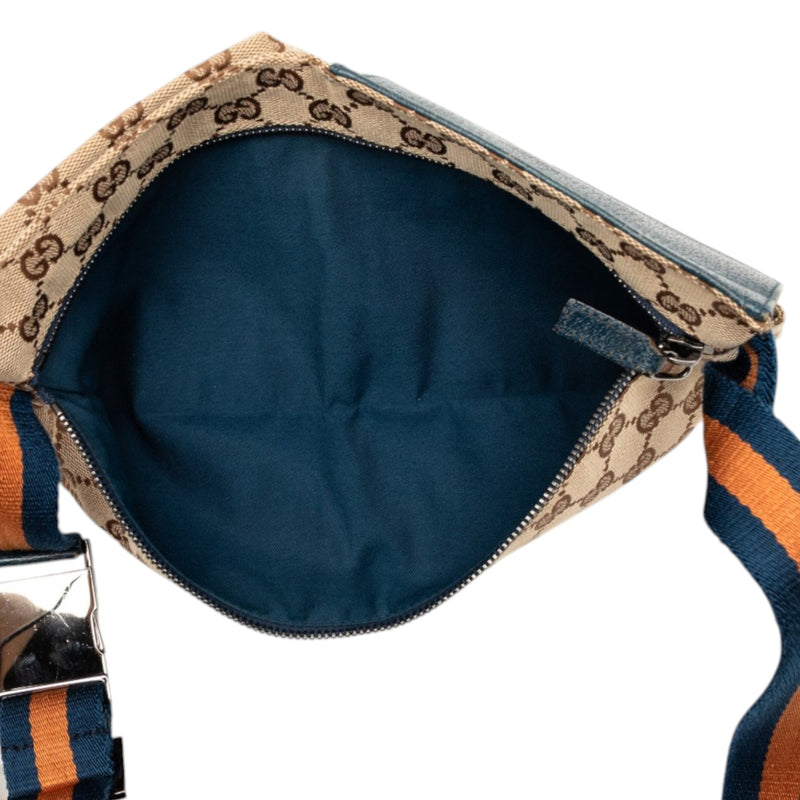GG Canvas Web Double Pocket Belt Bag - Image 4
