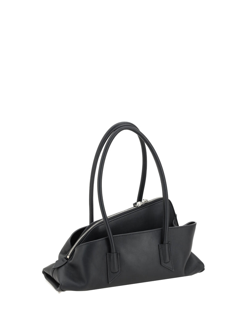 The Attico Shoulder Bag — Black Calf Leather Bos Taurus