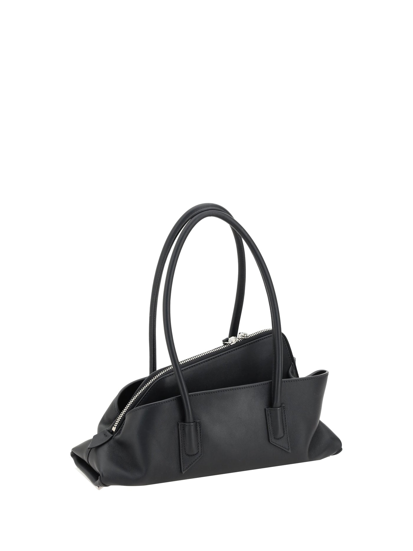 The Attico La Passeggiata Shoulder Bag — White Calf Leather