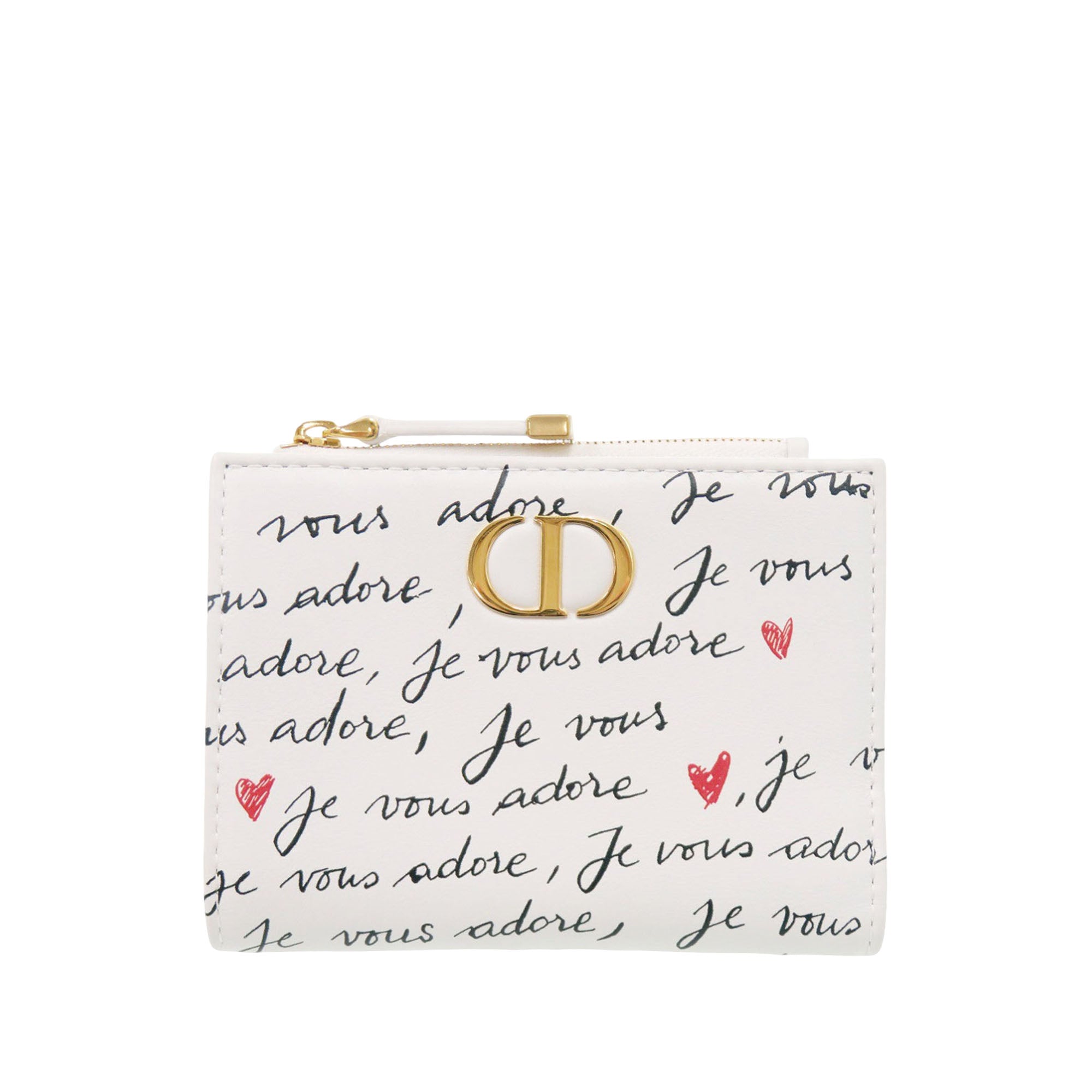 Leather Je Vous Adore Heart Caro Dahlia Wallet - Image 1