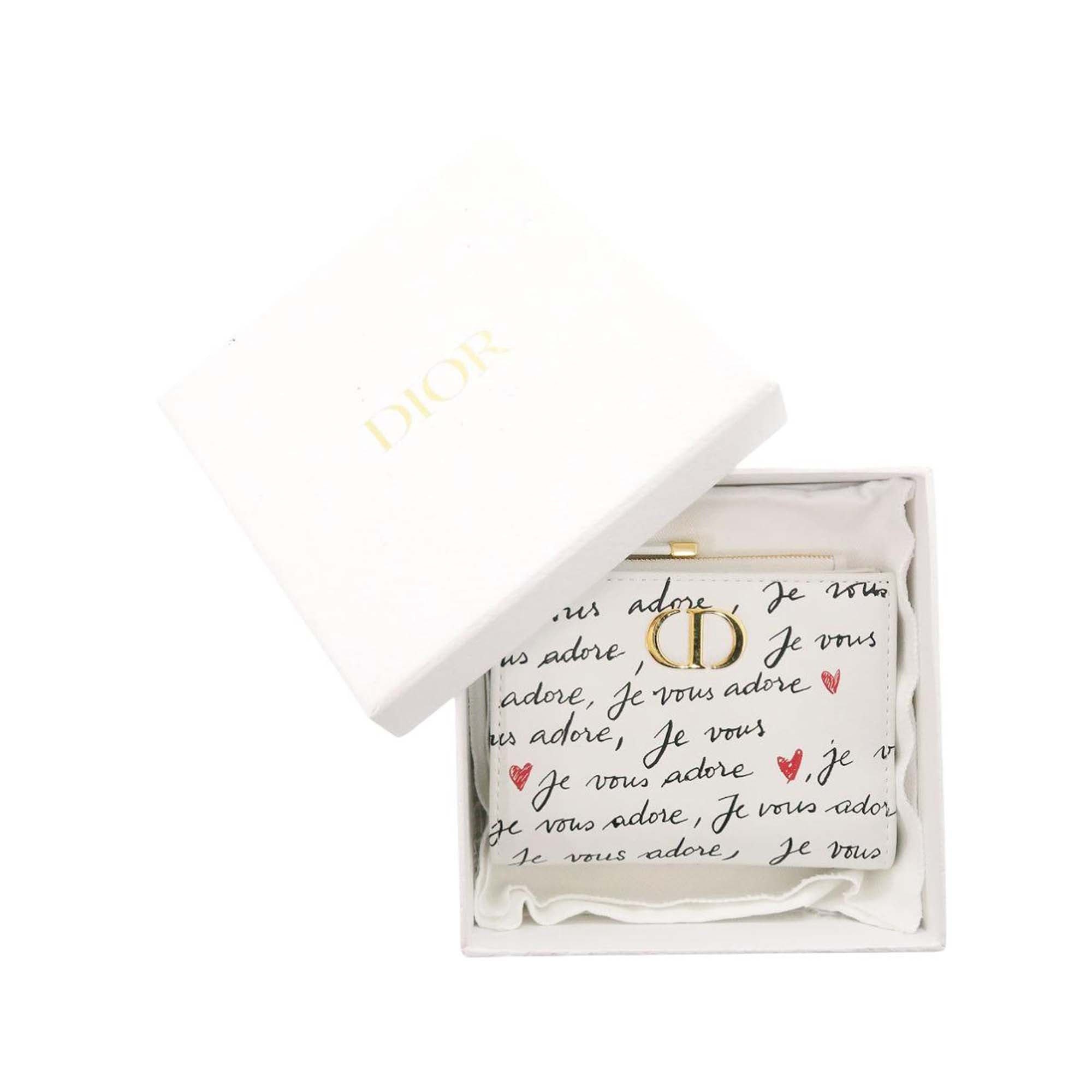 Leather Je Vous Adore Heart Caro Dahlia Wallet - Image 12