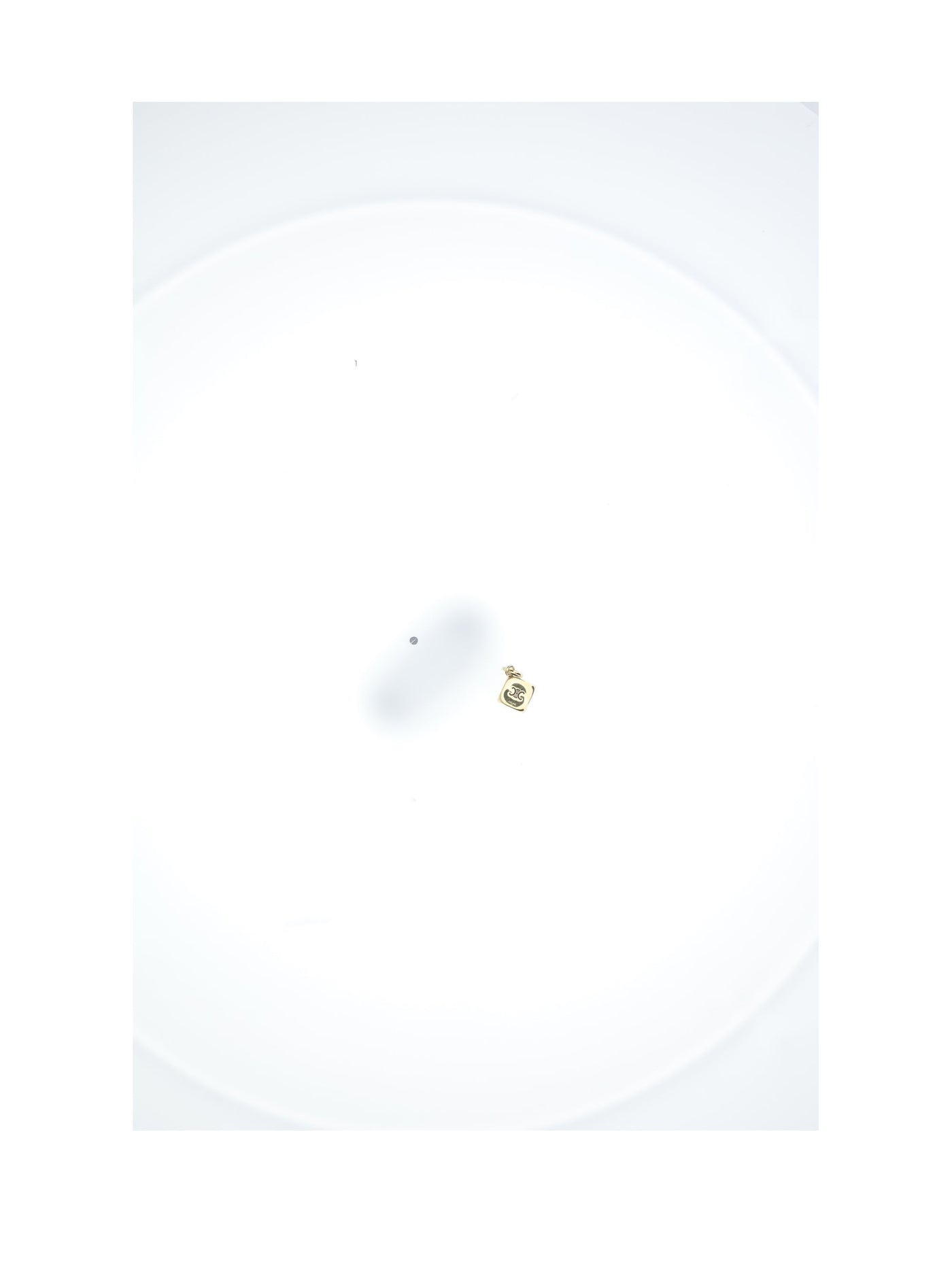 Celine Triomphe Dice Brooch — Gold Brooches & Pins