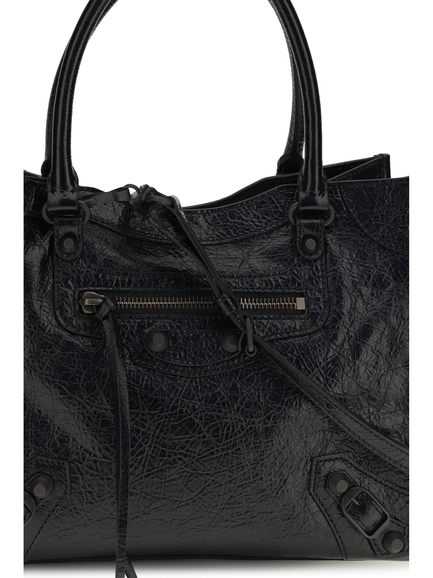Balenciaga Le City Mini Tote Bag — Black Lambskin
