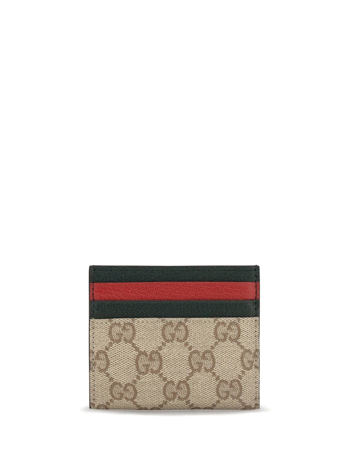 Gucci Gg Coated Canvas Multicolor Card Case — Cotton Wallet