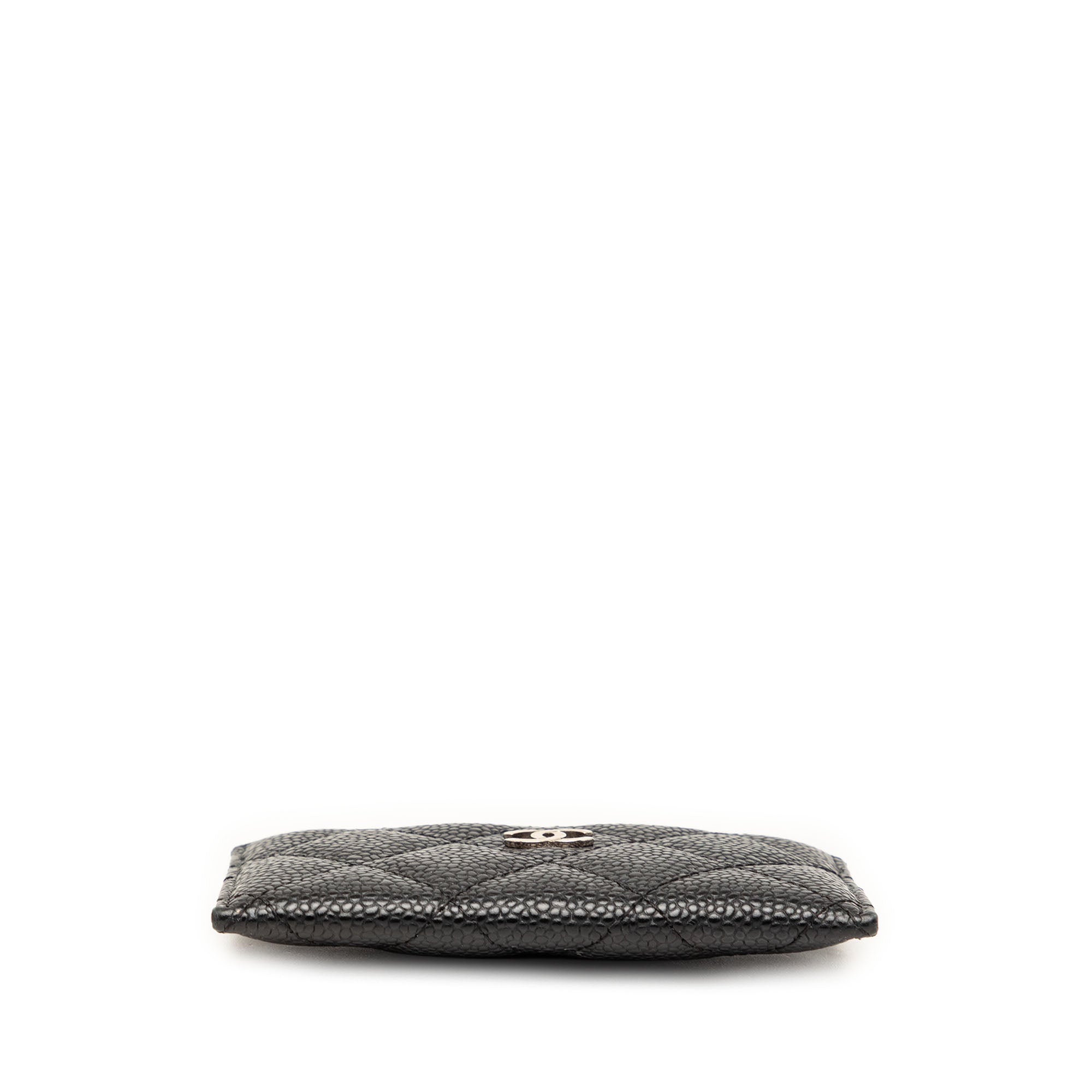 CC Quilted Caviar Card Holder - Image 3