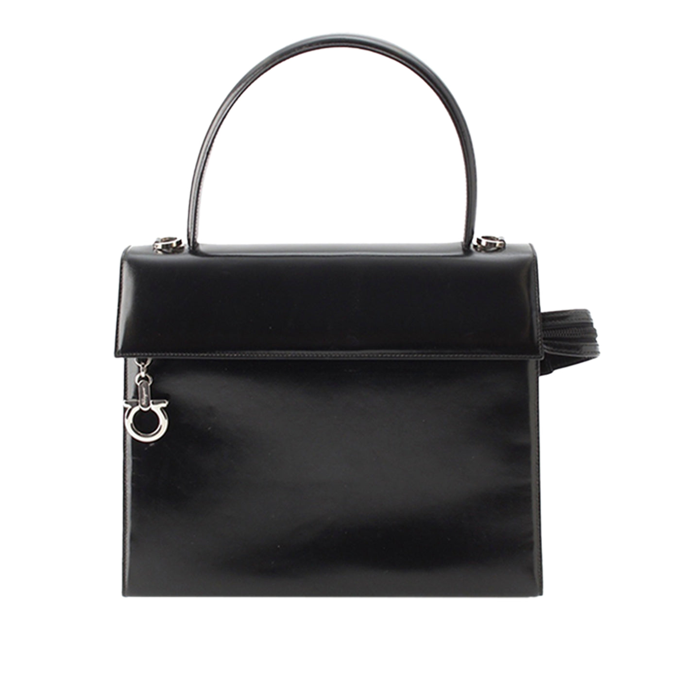 Leather Gancini Top Handle Bag - Image 1