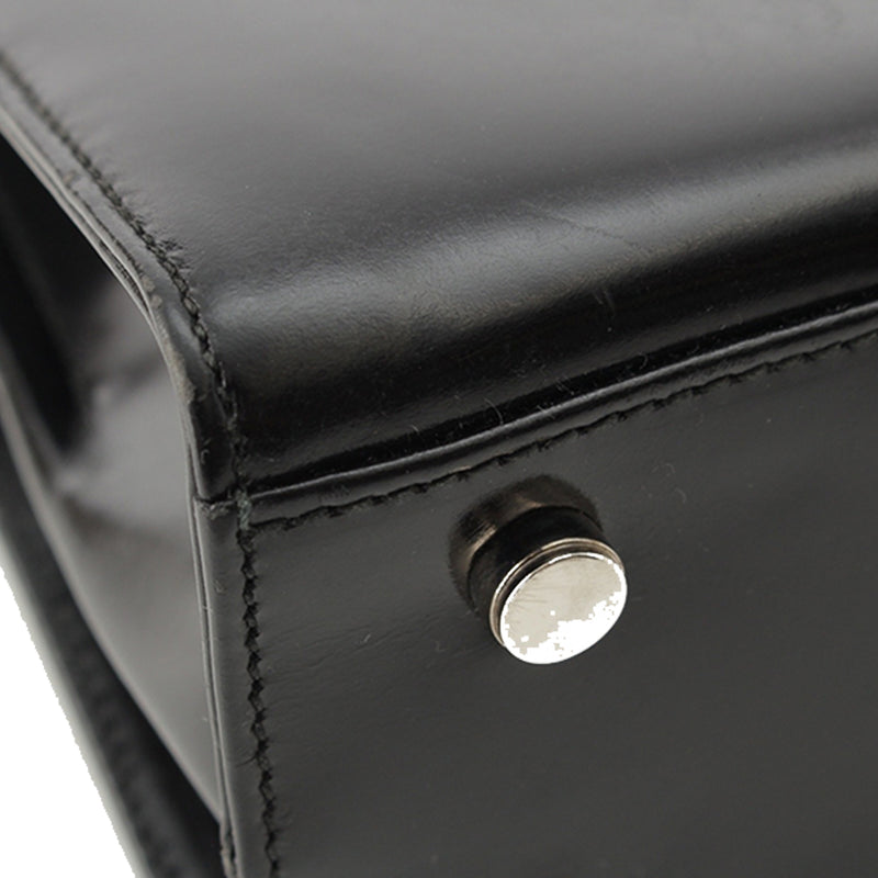Leather Gancini Top Handle Bag - Image 17