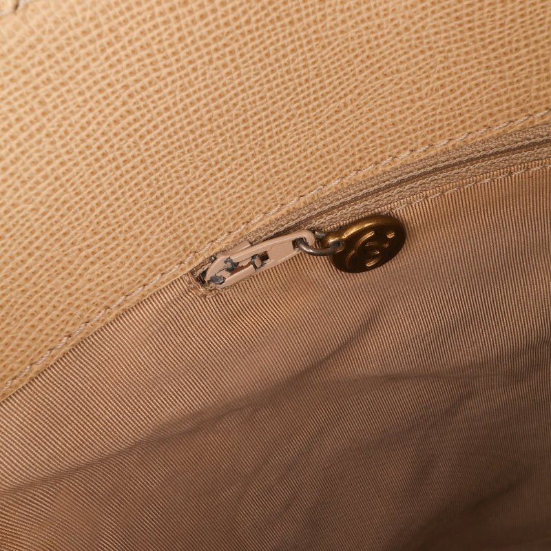 Grained Calfskin Tortoise Top Handle Tote - Image 6
