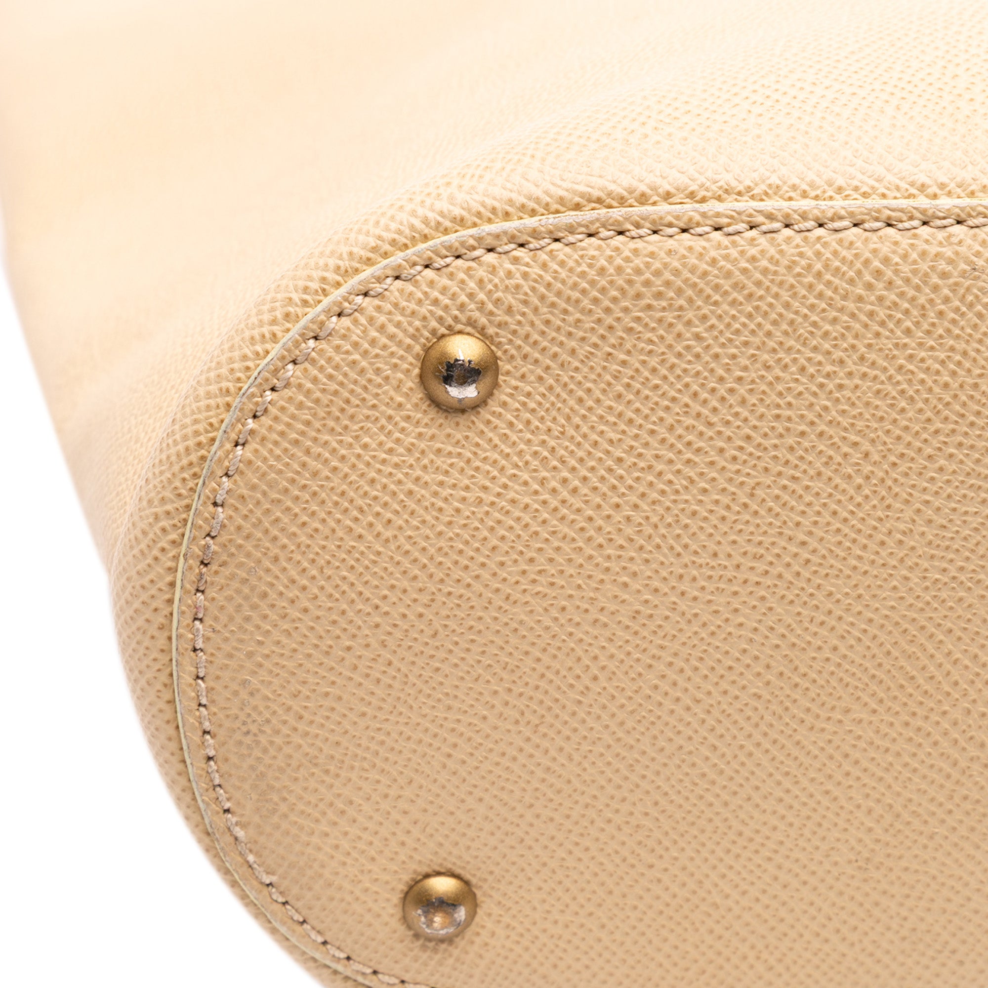 Grained Calfskin Tortoise Top Handle Tote - Image 7