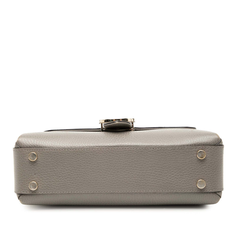 Small Dollar Calf Interlocking G Satchel - Image 3