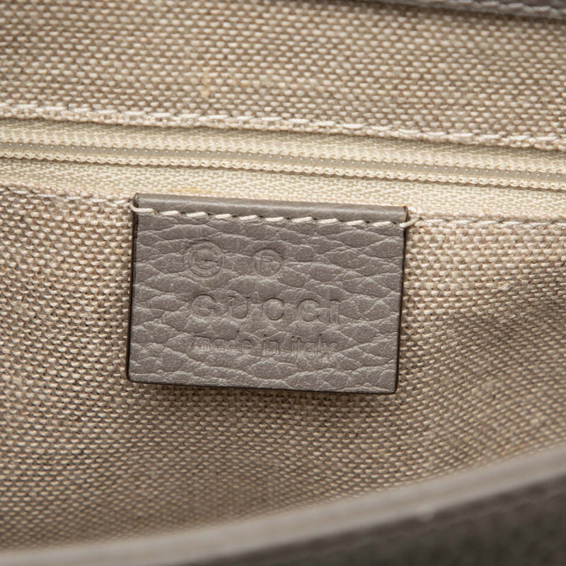Small Dollar Calf Interlocking G Satchel - Image 5