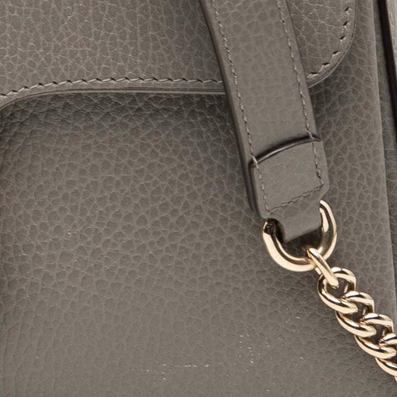 Small Dollar Calf Interlocking G Satchel - Image 7