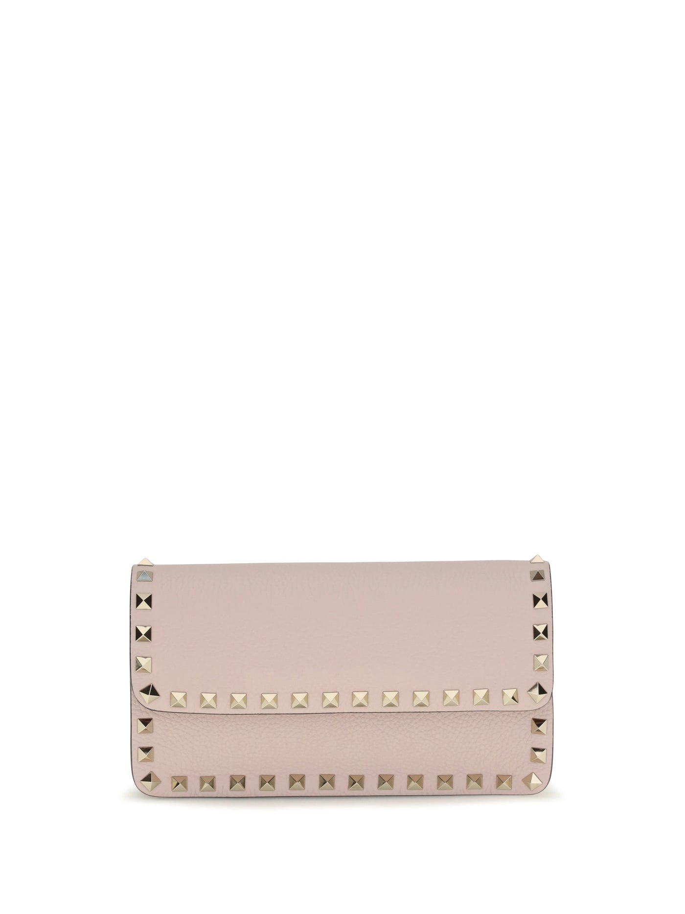 Valentino Garavani Chain Wallet — Pink Calf Leather & Purses