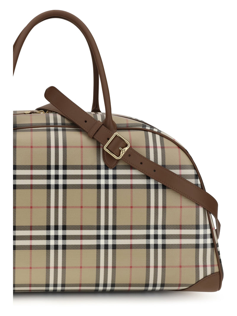 Burberry Shoulder Bag — Beige Cotton