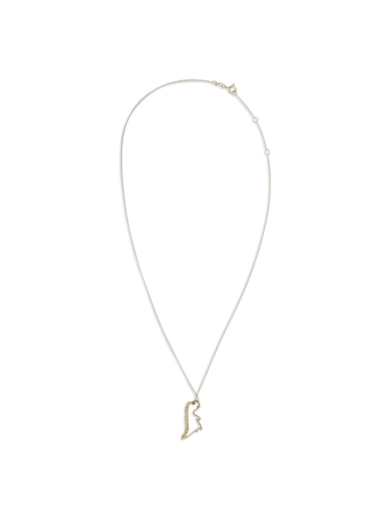 Aliita Dino Esmeralda Necklace — Gold Necklaces
