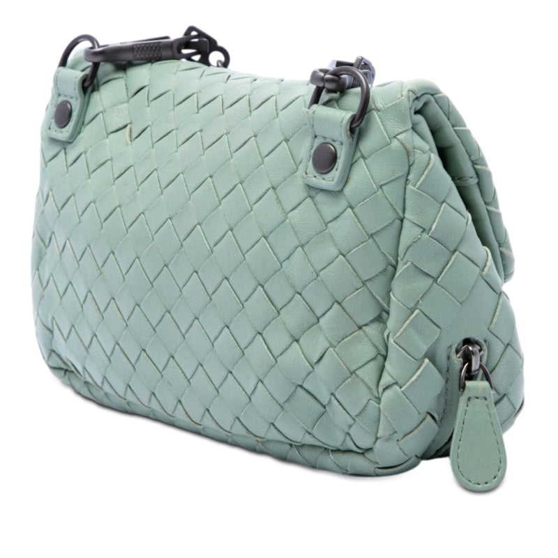 Mini Nappa Intrecciato Expandable Chain Flap Crossbody - Image 2