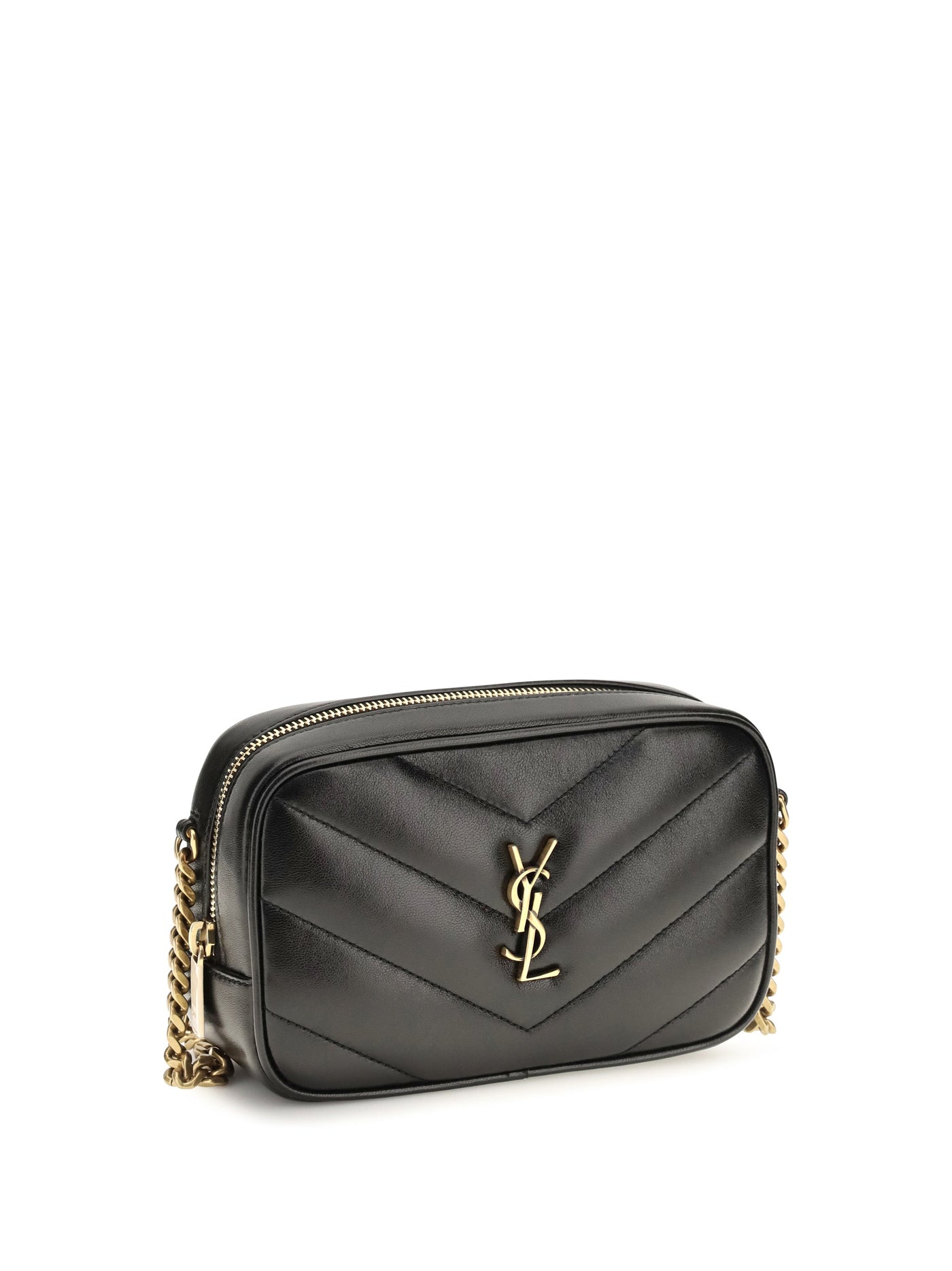 Saint Laurent Daytona Shoulder Bag — Black Lamb Leather