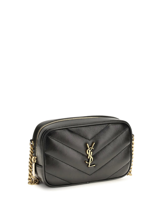 Saint Laurent Daytona Shoulder Bag — Black Lamb Leather