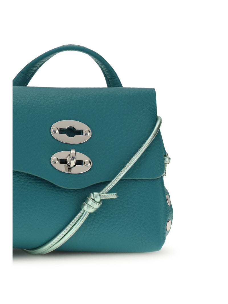 Zanellato Postina Shoulder Bag — Green Calf Leather Bos Taurus